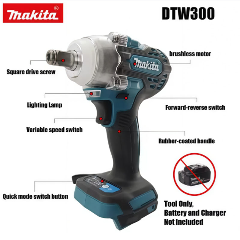 Makita DTW300 18V Brushless Co - Power Tools Makita Set ulasan dan harga
