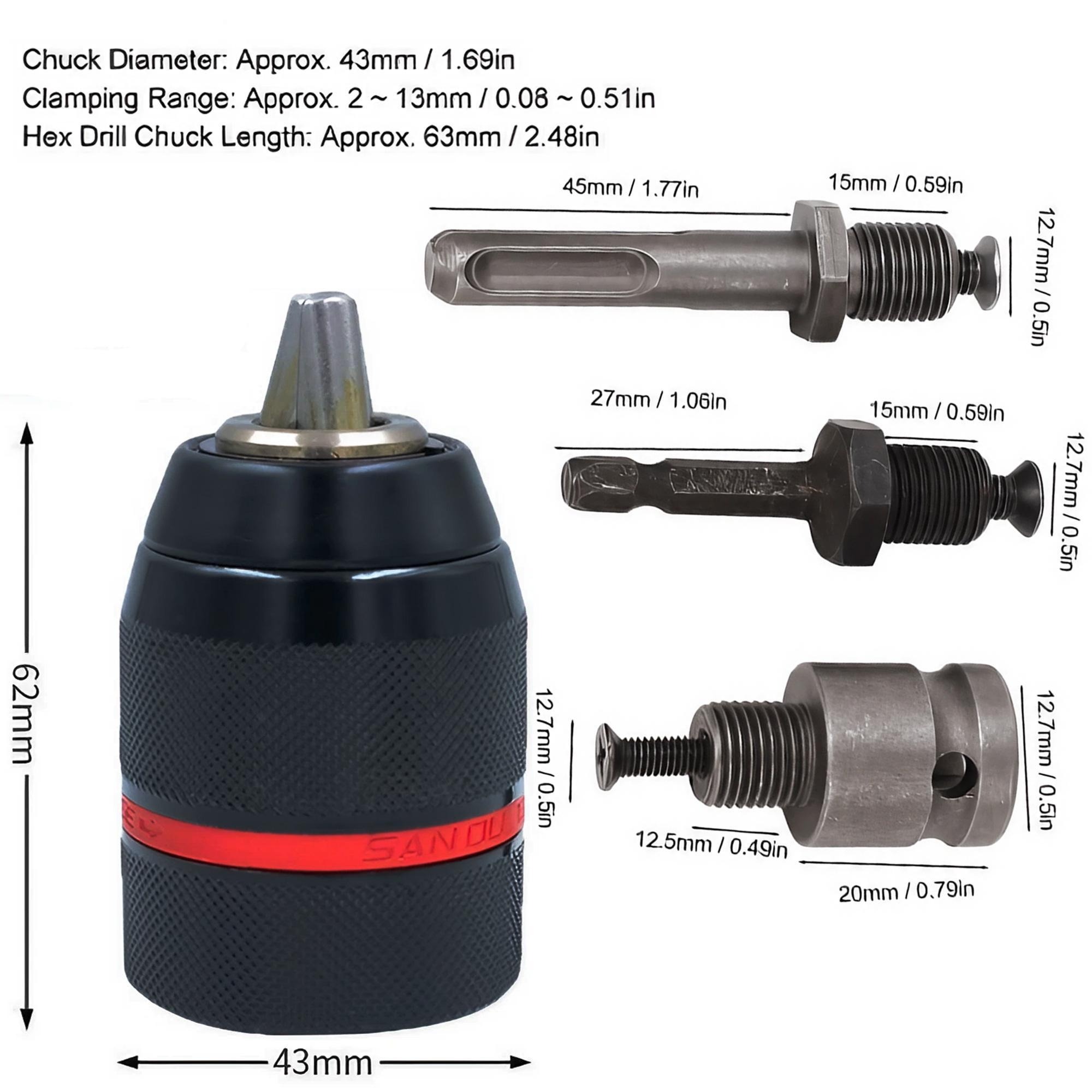 Keyless Drill Chuck Impact Dri - Power Tools For Sale ulasan dan harga