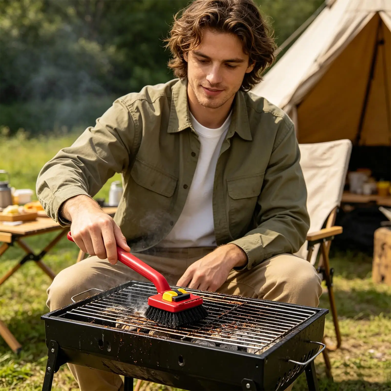 Long Handle Electric Grill Bru - Power Tools Use ulasan dan harga
