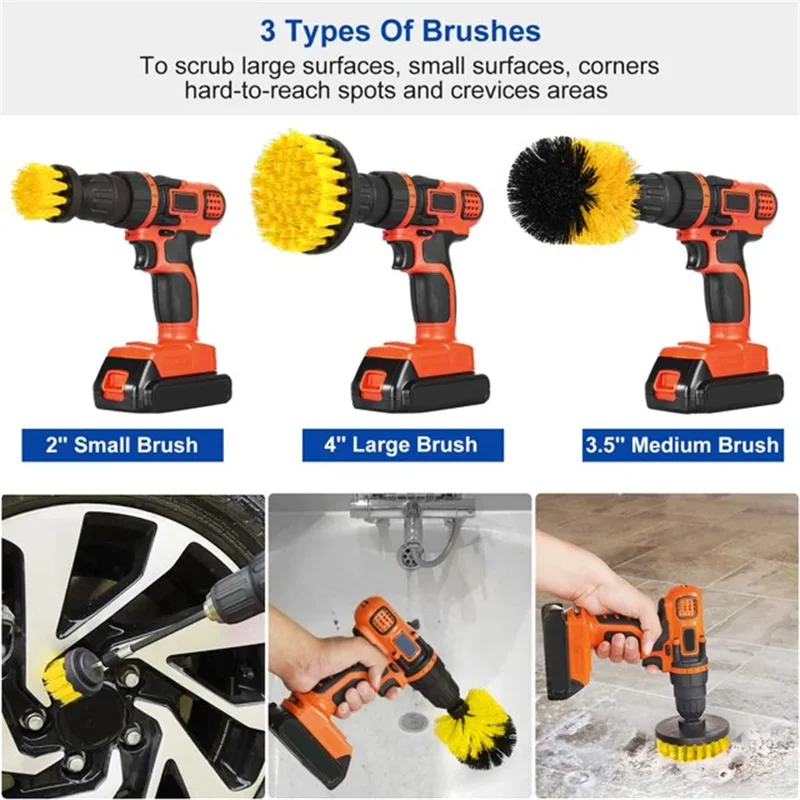 3 pcs/set drill brush set powe - Power Tools For Sale ulasan dan harga