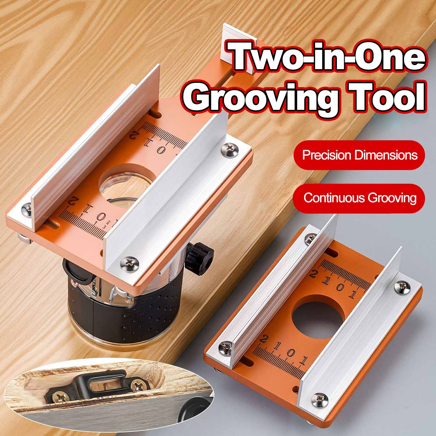 Wood Router Slotting Locator A - Router Trim Base ulasan dan harga